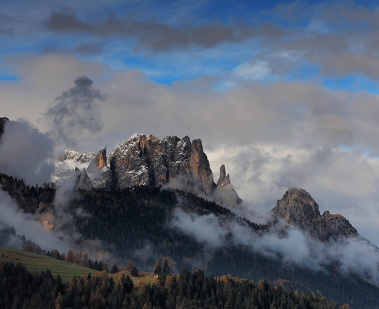 Hard storm in Fassa valley